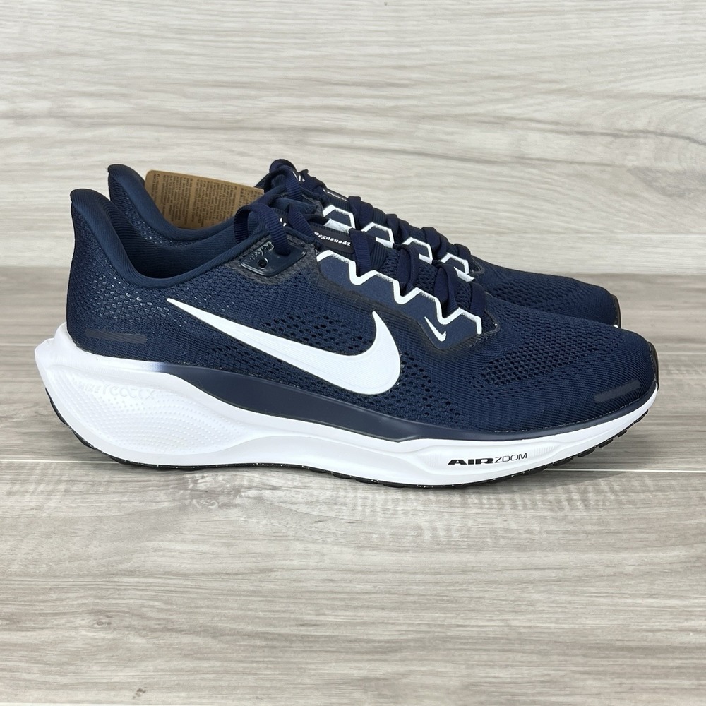 Size 8.5 - Women's Nike Air Zoom Pegasus 41 Running Shoes College Navy White NEW - Picture 3 of 11